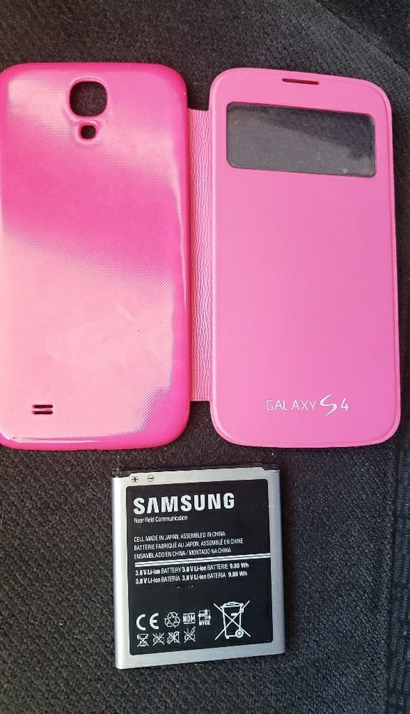 Samsung Galaxy s4 flip case + battery - Picture 1 of 2